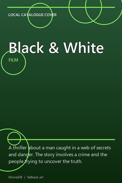 Black & White poster
