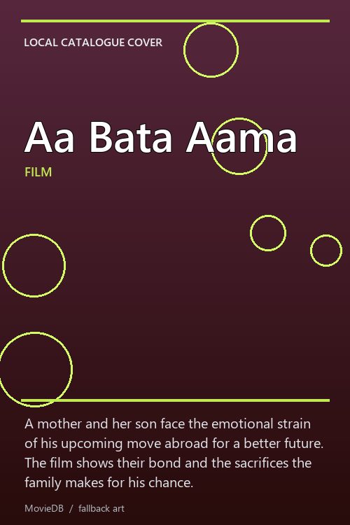 Aa Bata Aama poster