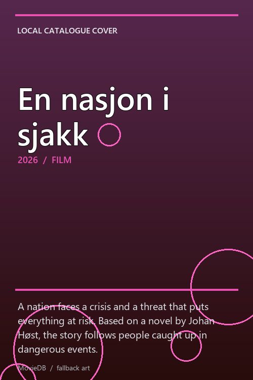 En nasjon i sjakk poster