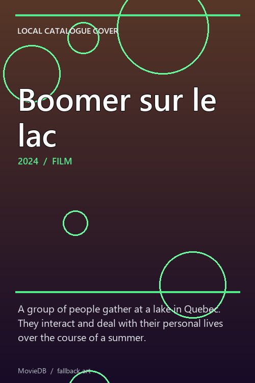 Boomer sur le lac poster