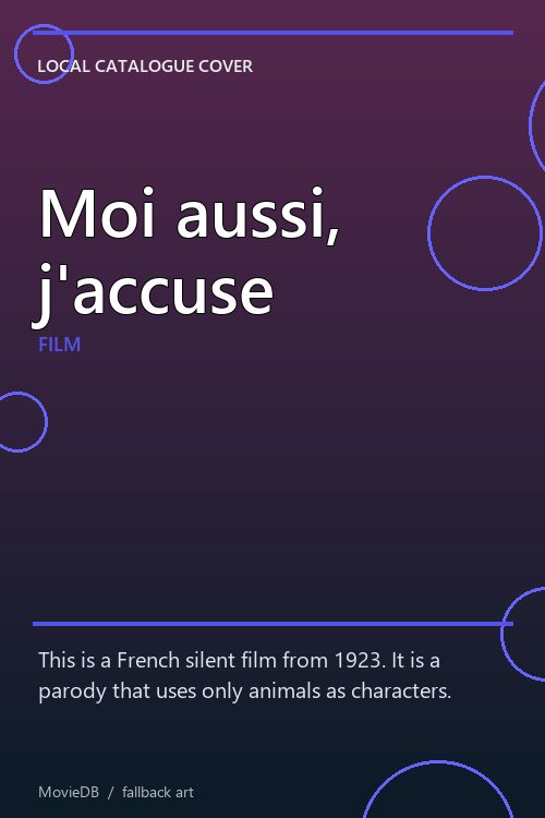 Moi aussi, j'accuse poster