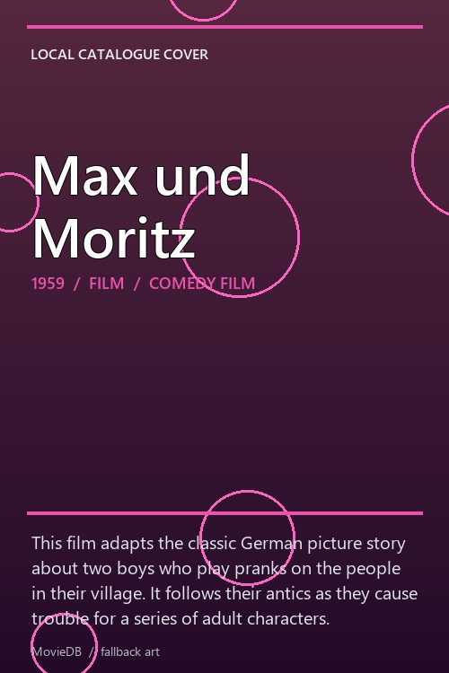 Max und Moritz poster