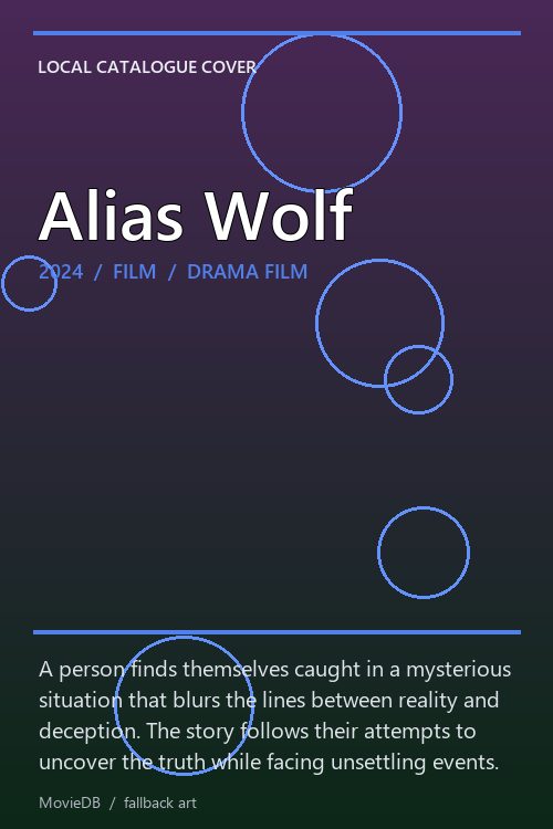 Alias Wolf poster