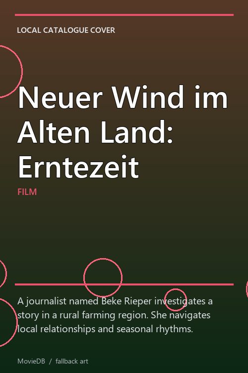 Neuer Wind im Alten Land: Erntezeit poster