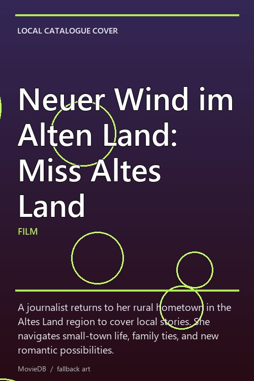 Neuer Wind im Alten Land: Miss Altes Land poster
