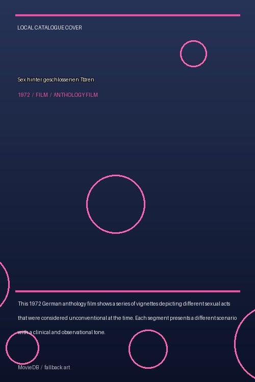 Sex hinter geschlossenen Türen poster