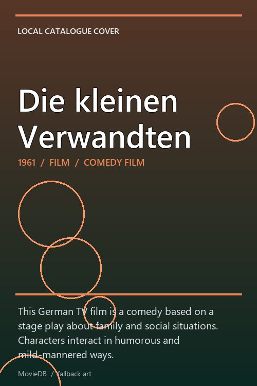 Die kleinen Verwandten poster