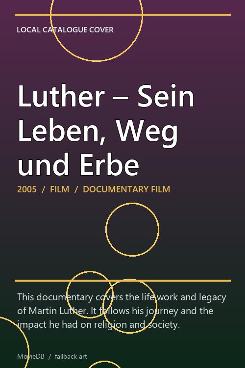 Luther – Sein Leben, Weg und Erbe poster