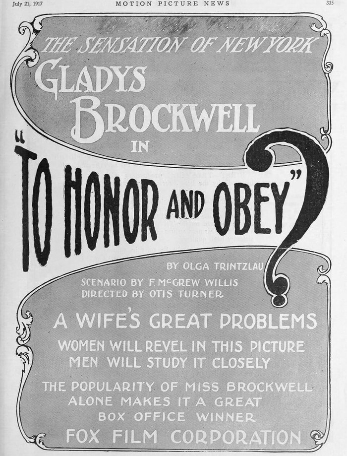 To Honor and Obey poster