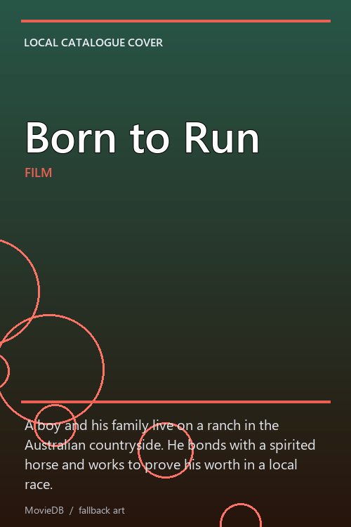 Born to Run poster