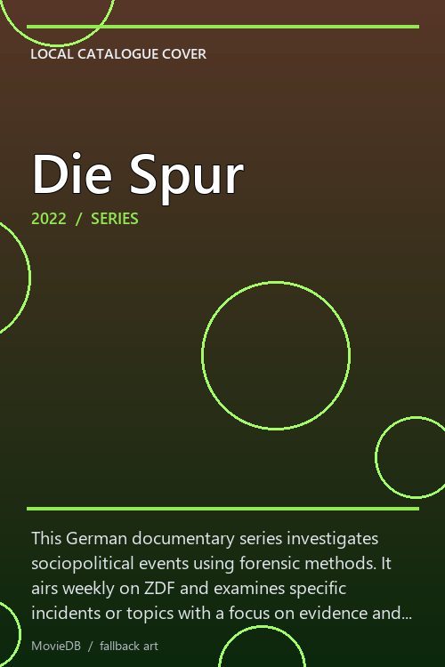 Die Spur poster