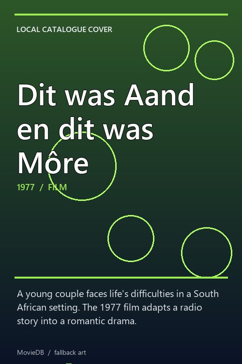 Dit was Aand en dit was Môre poster