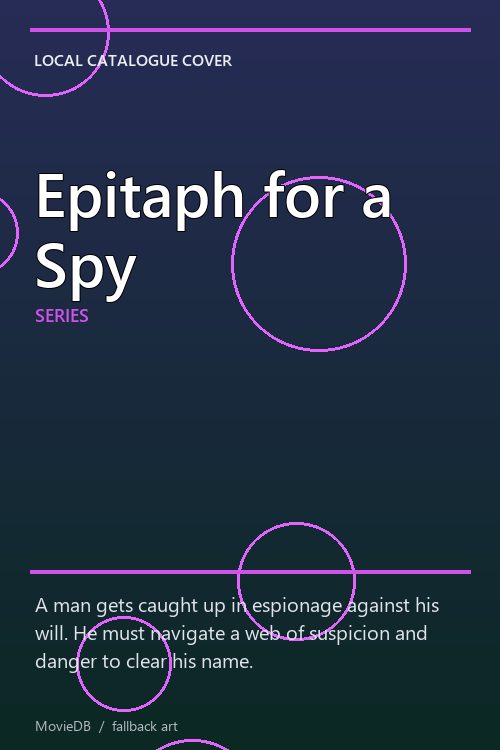 Epitaph for a Spy poster