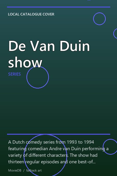 De Van Duin show poster