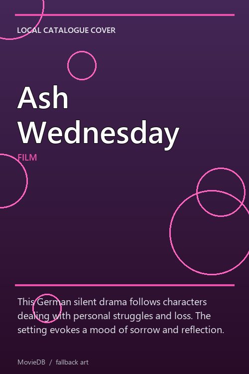 Ash Wednesday poster
