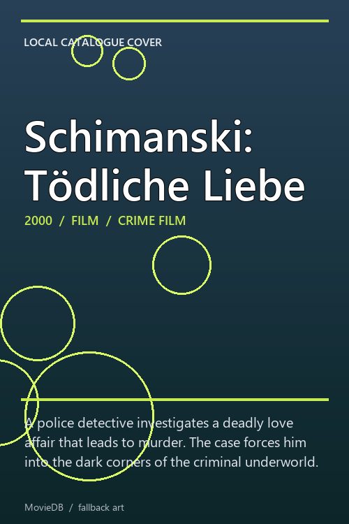 Schimanski: Tödliche Liebe poster