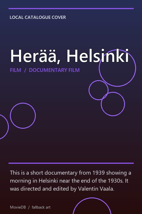 Herää, Helsinki poster