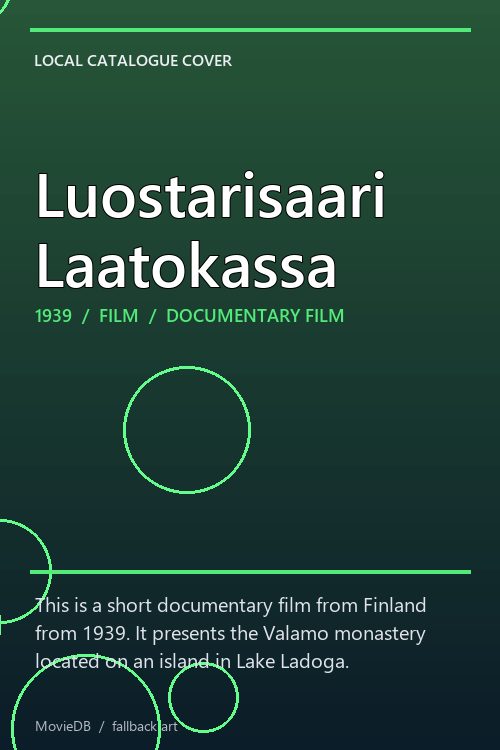 Luostarisaari Laatokassa poster