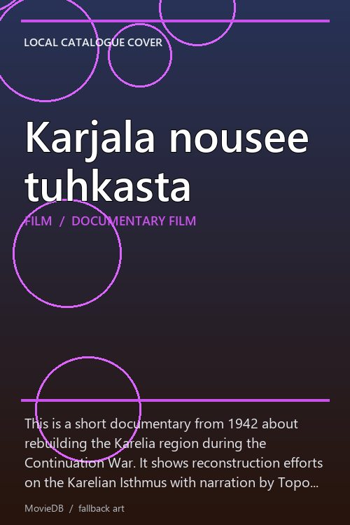 Karjala nousee tuhkasta poster