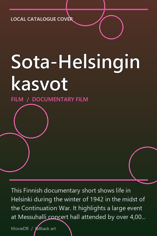 Sota-Helsingin kasvot poster