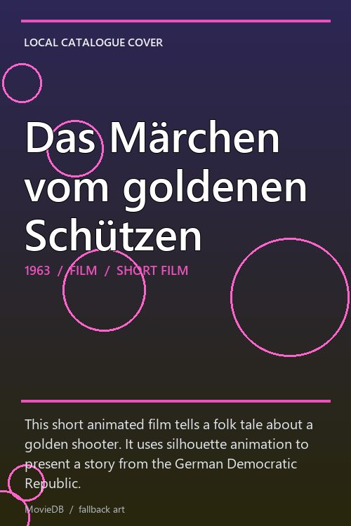 Das Märchen vom goldenen Schützen poster