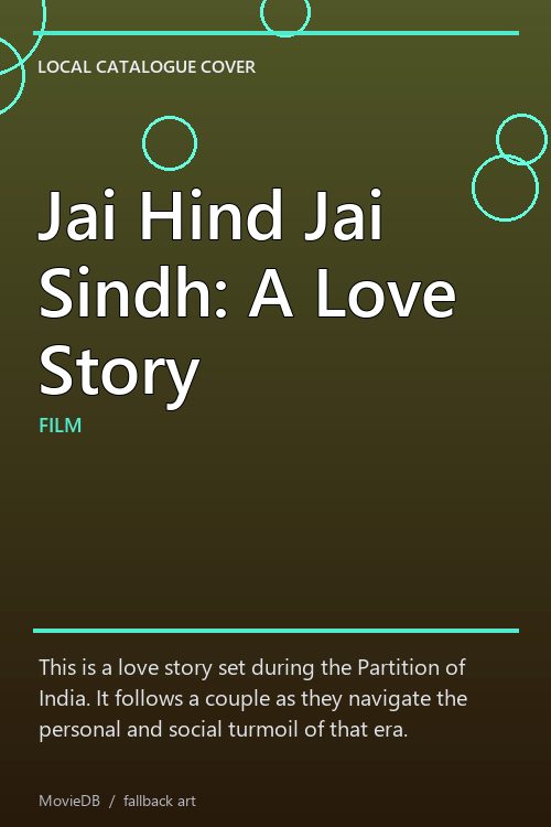 Jai Hind Jai Sindh: A Love Story poster