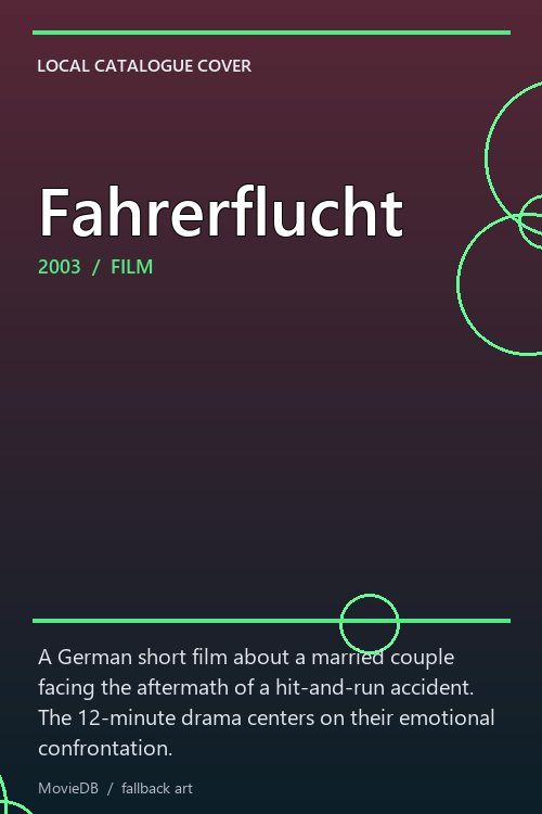 Fahrerflucht poster