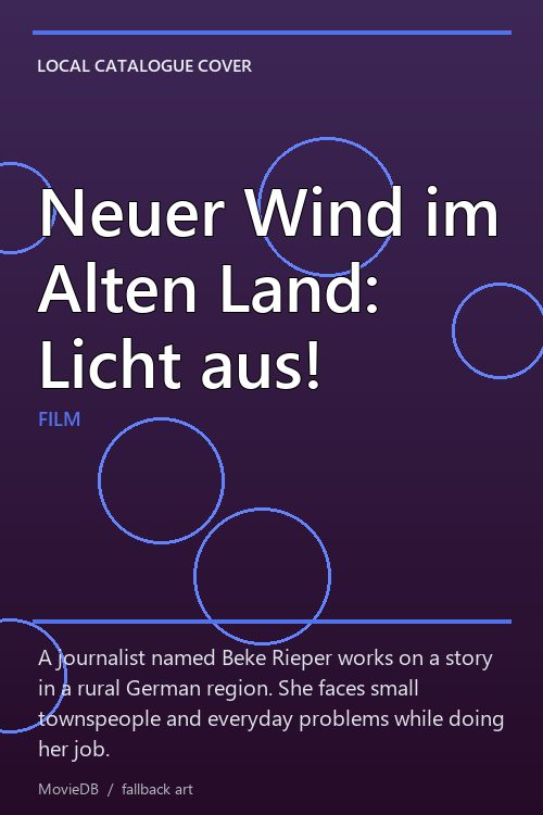 Neuer Wind im Alten Land: Licht aus! poster