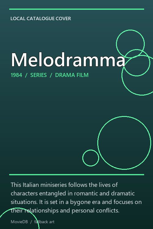 Melodramma poster