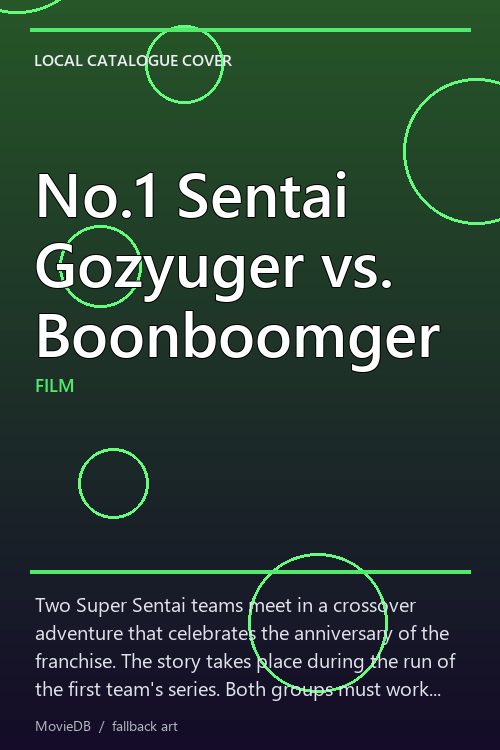 No.1 Sentai Gozyuger vs. Boonboomger poster