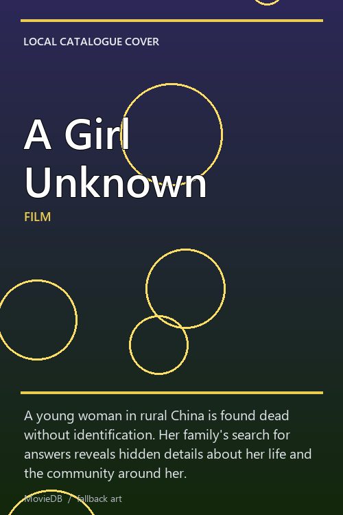 A Girl Unknown poster