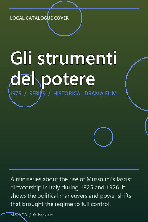 Gli strumenti del potere poster