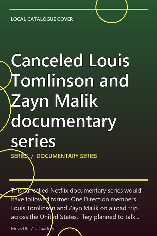Canceled Louis Tomlinson and Zayn Malik documentary series poster