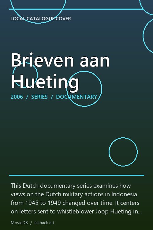 Brieven aan Hueting poster