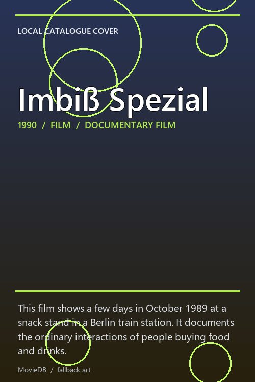 Imbiß Spezial poster