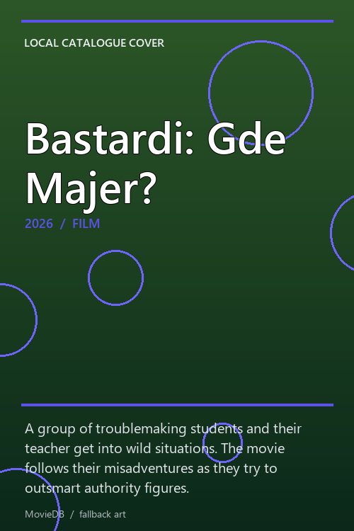 Bastardi: Gde Majer? poster