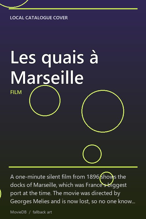Les quais à Marseille poster