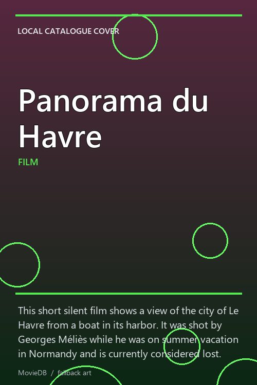 Panorama du Havre poster