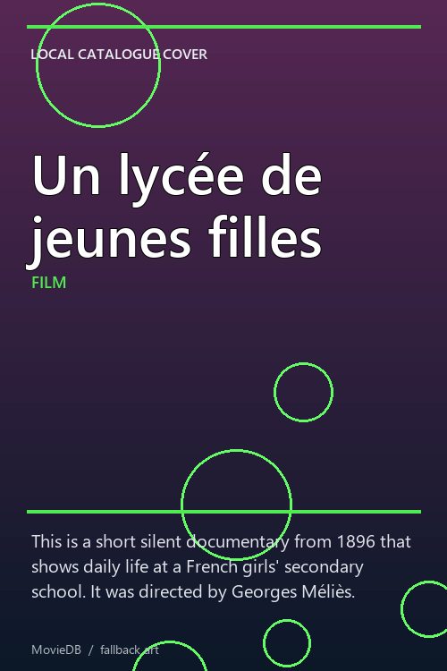 Un lycée de jeunes filles poster