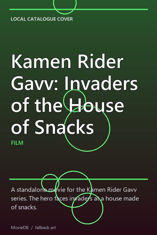 Kamen Rider Gavv: Invaders of the House of Snacks poster