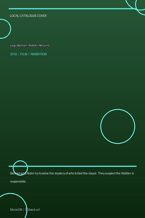 Lego Batman: Riddler Returns poster