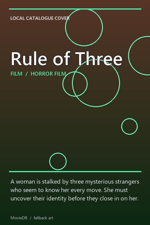 Rule of Three poster