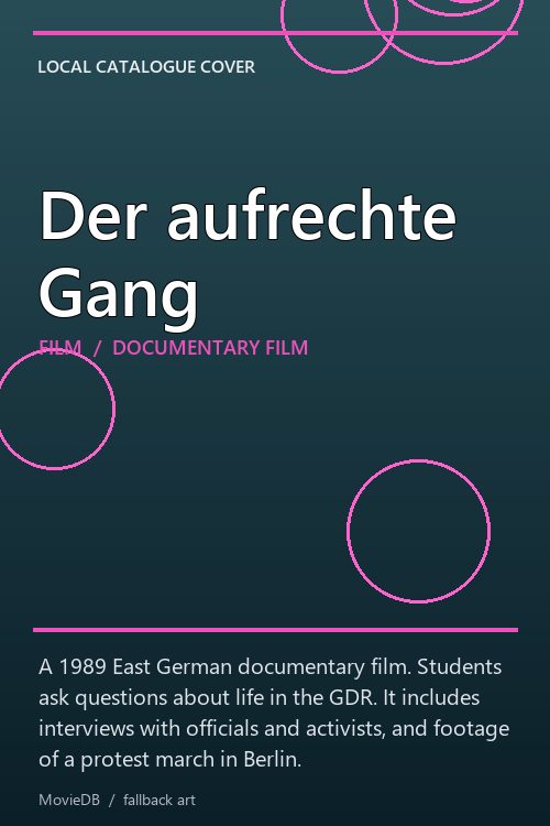 Der aufrechte Gang poster