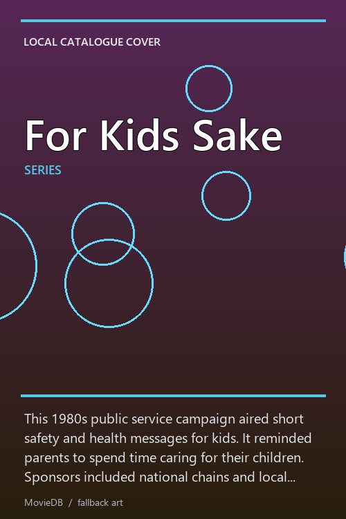 For Kids Sake poster