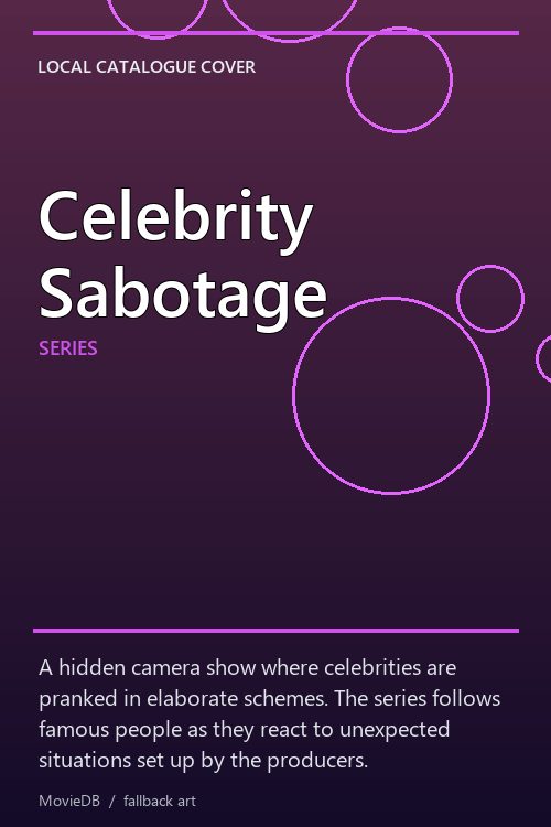 Celebrity Sabotage poster