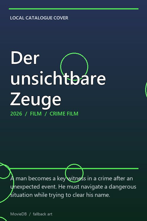 Der unsichtbare Zeuge poster