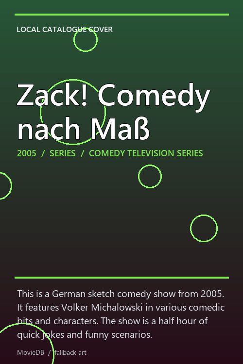 Zack! Comedy nach Maß poster
