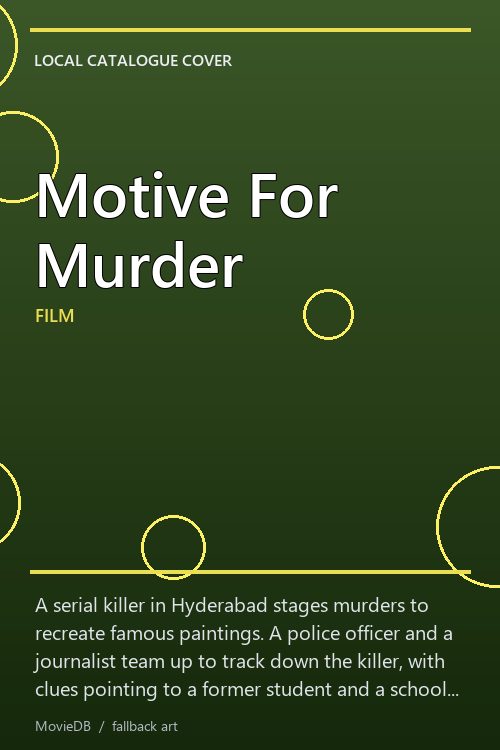Motive For Murder poster