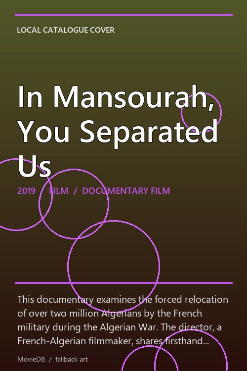 In Mansourah, You Separated Us poster