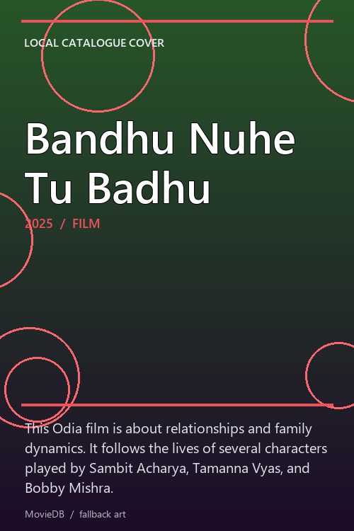 Bandhu Nuhe Tu Badhu poster